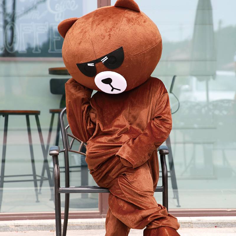 人偶服装网红熊人偶服装卡通人偶服装穿行走人偶 网红熊卡通人偶服装