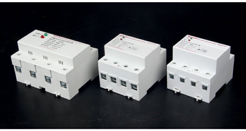 自复式过欠压保护器缺相过压三相四线380v家用光伏自动复位开关 100a
