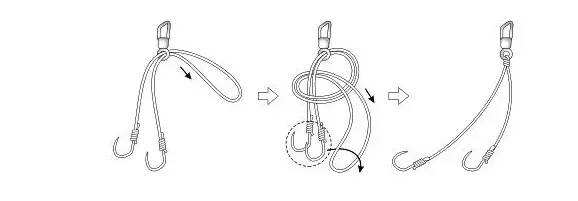 鱼线鱼钩套装大力马子线双钩成品鱼钩绑好线组伊势尼鱼钩钓鱼用品大力