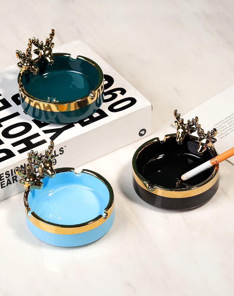 适用场景:客厅类别:烟灰缸造型:鹿风格:北欧风材质:陶瓷货号:l