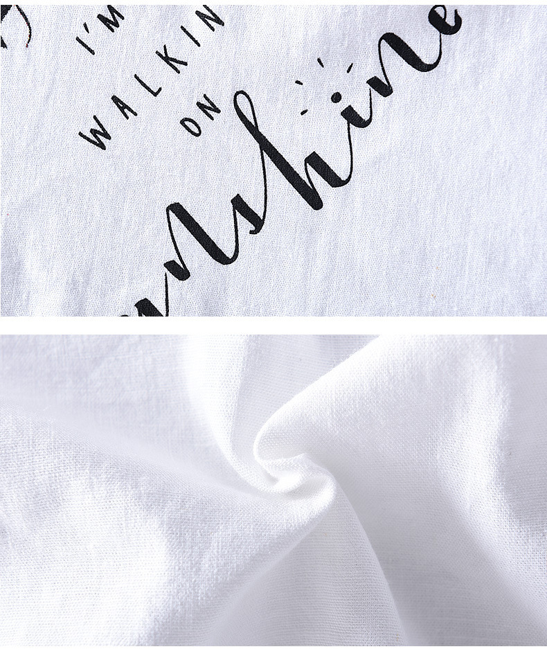 个性人头印花弹力亚麻t恤男休闲圆领半袖修身棉麻薄款短袖体桖衫 黑色