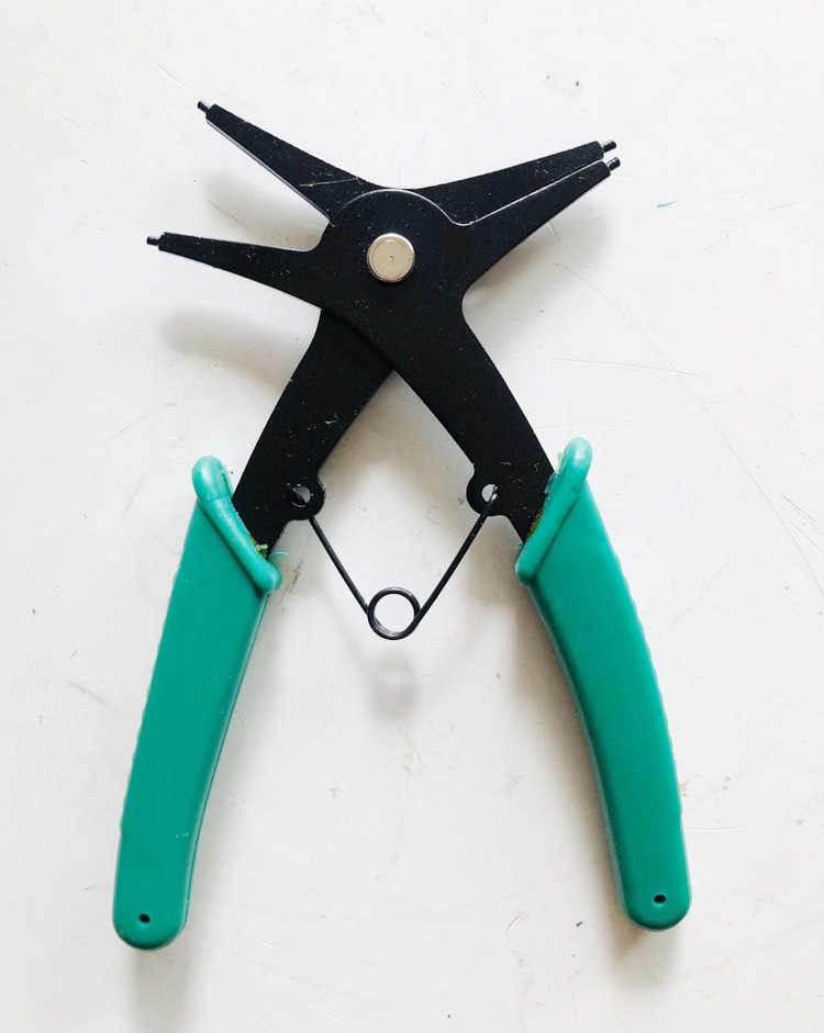 a台湾品牌汉邦工具内外两用多用卡簧钳1040mm两用孔用挡圈钳77517内外