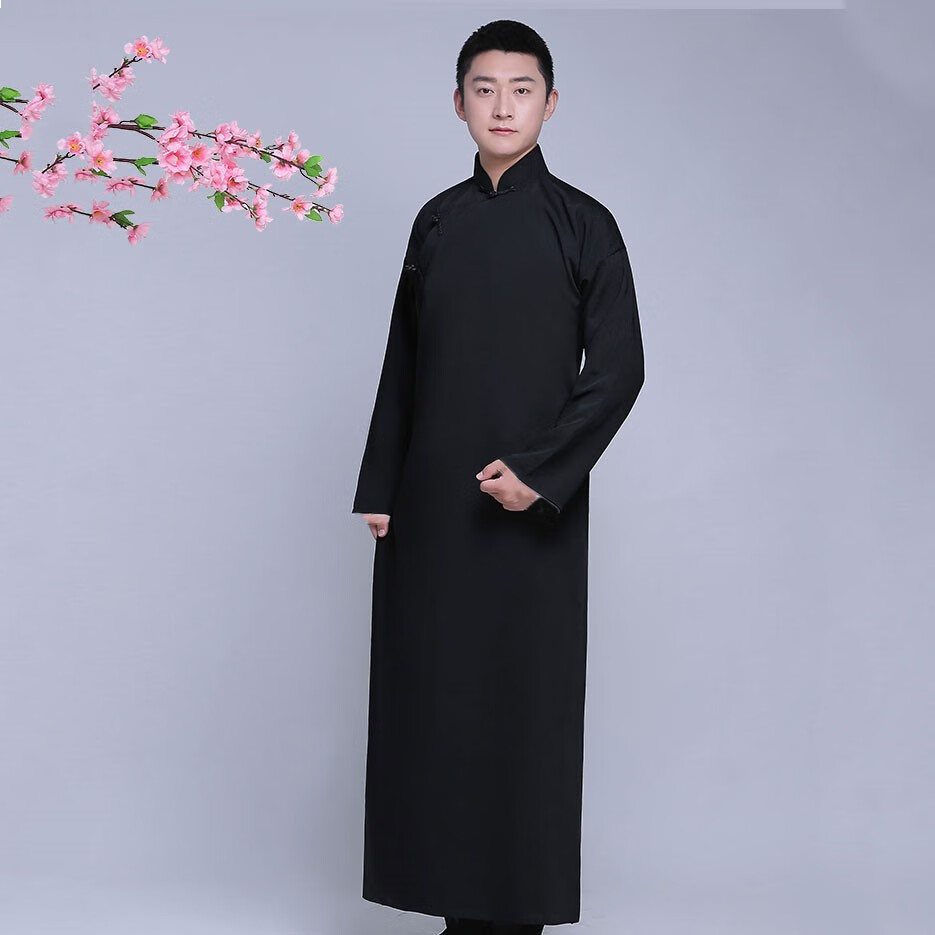 陈宣善相声大褂民国风长衫长袍中式伴郎服儿童快板演出服中国风说书