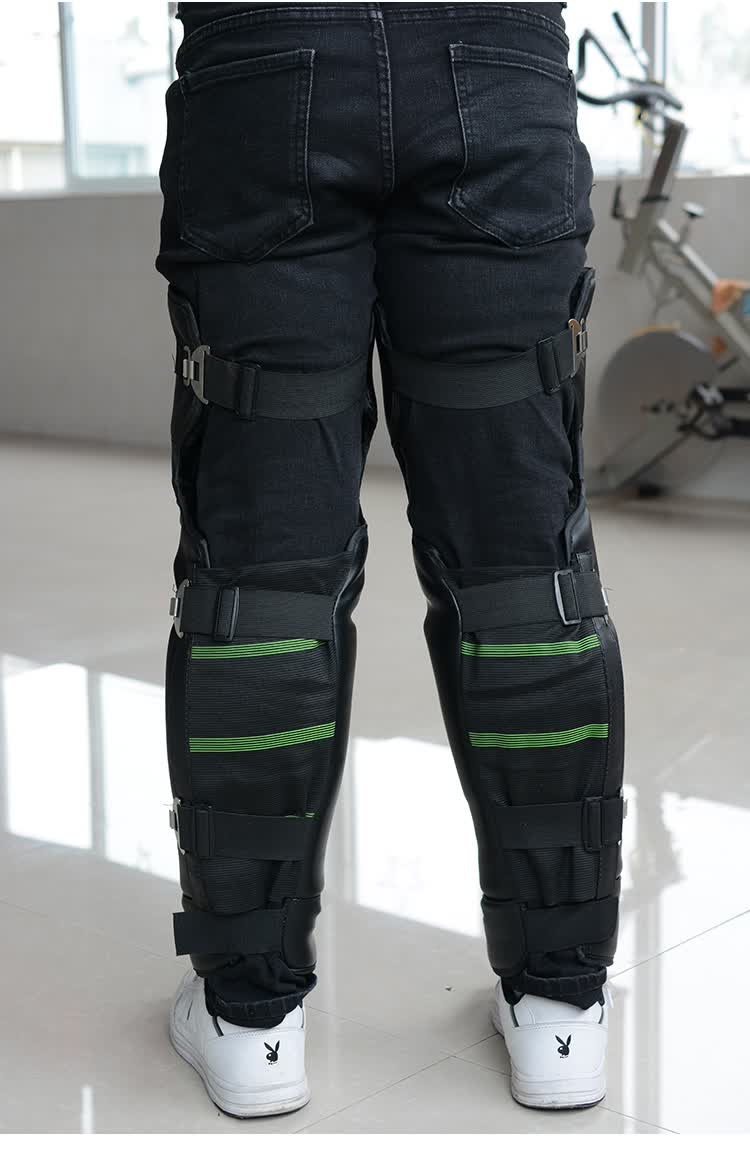 顾致摩托车机车护膝冬季加厚保暖挡风防摔骑士护具骑行防寒防风水装备