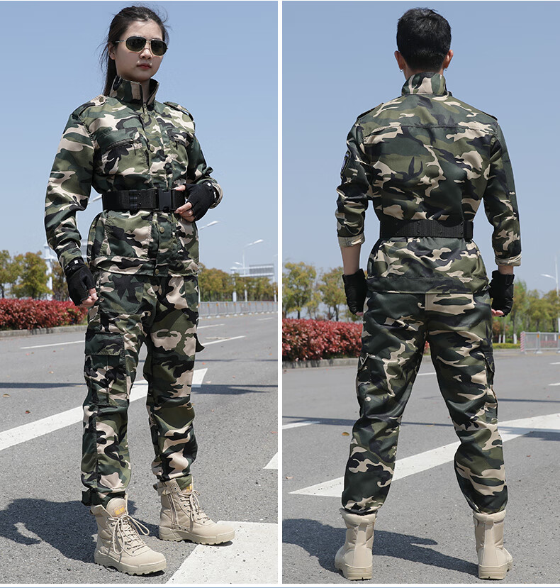 荒漠迷彩服特战服装新式迷彩服男套装户外训作服装女士军迷战术工装