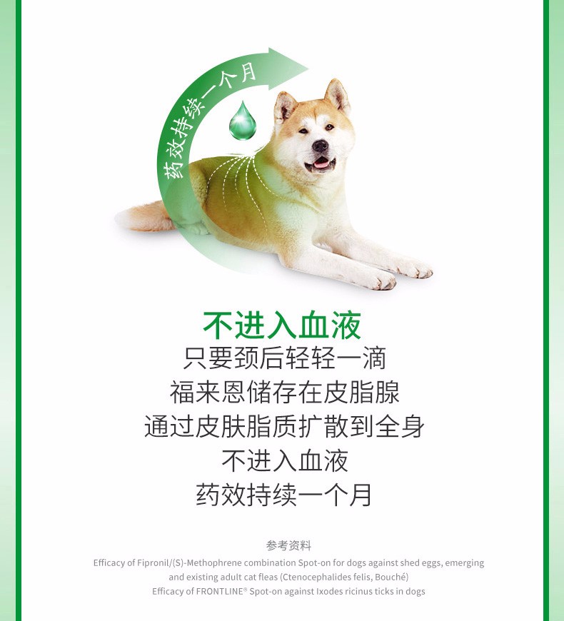 多仓直发 福来恩 Frontline 滴剂中型犬10 公斤内用宠物蜱虫跳蚤体外驱虫中型犬10 kg 整盒 图片价格品牌报价 京东