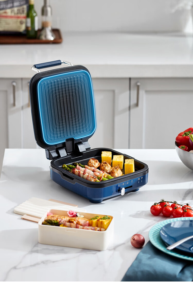 【店长推荐】摩飞电饼铛家用小型双面加热煎烤饼早餐机全自动多功能