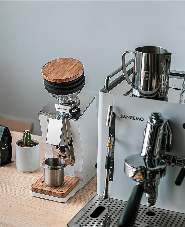 eureka sin gle dose尤里卡意式磨豆机手冲电动咖啡豆研磨机低残粉 白