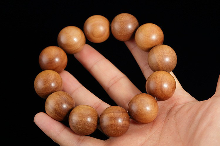 老山檀香木手串20红黑肉沉水印度老山檀佛珠手链女檀木手串男士1217颗