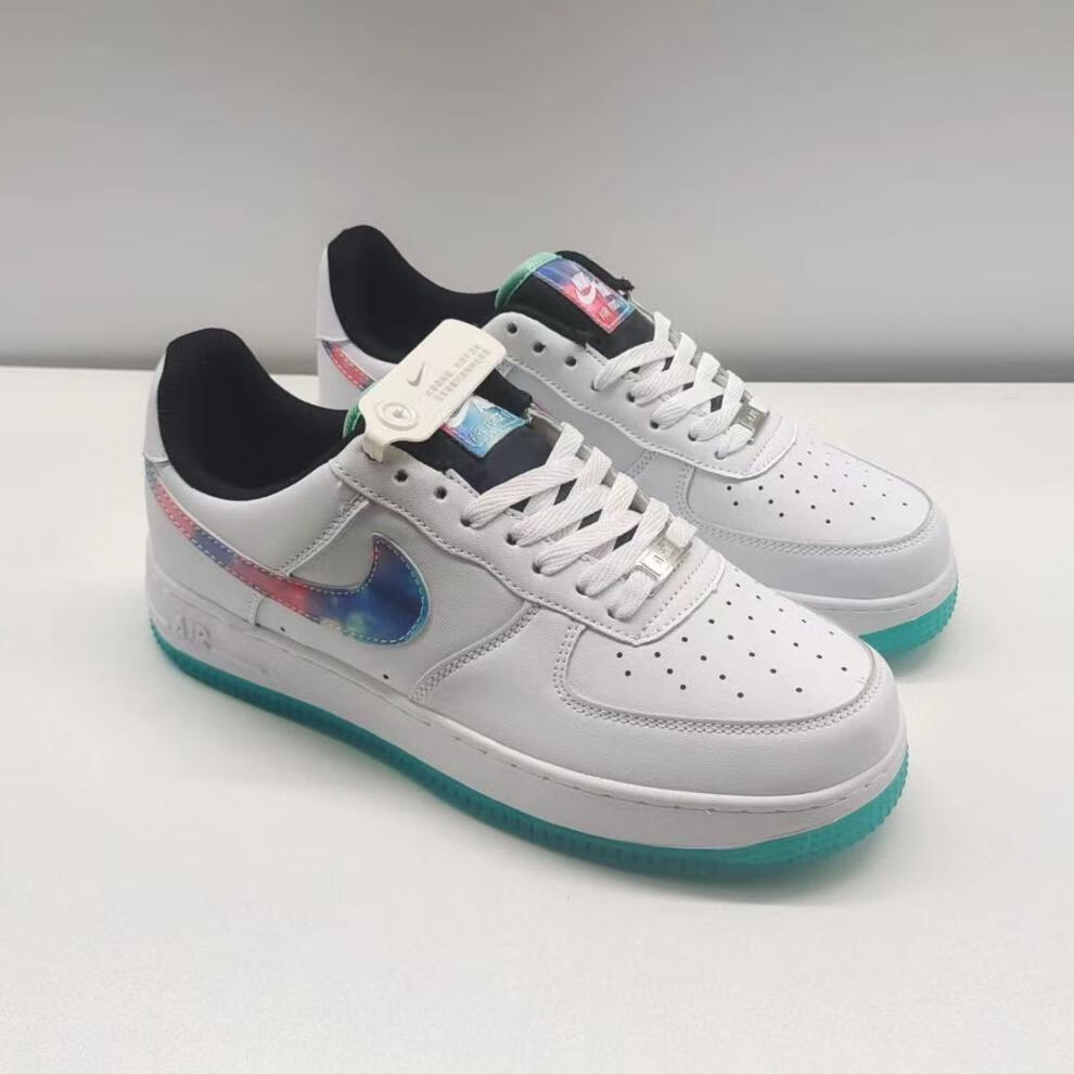 纪朗鲨莆田纯原新款aj空军airforc1lowaf1冰绿空军一号男女休闲运动