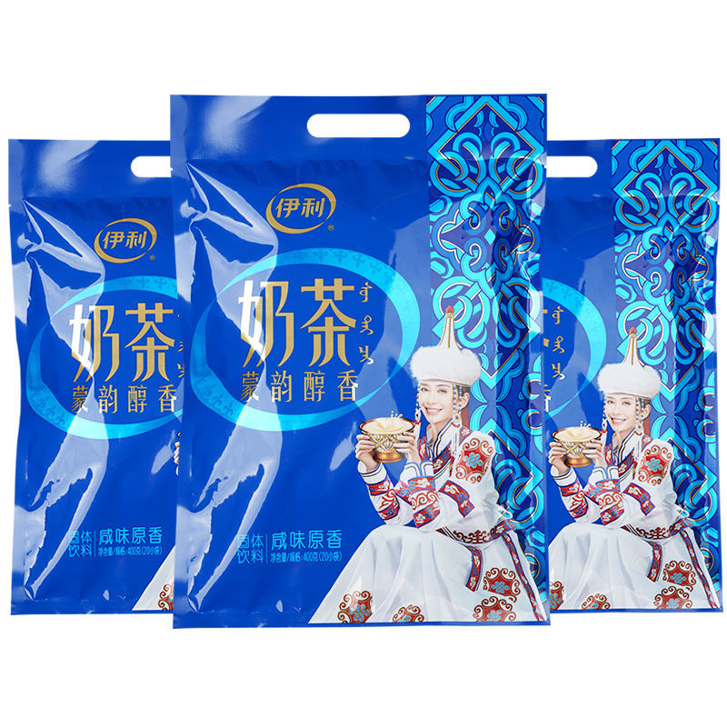 伊利奶茶粉400克精品包装内蒙古奶茶粉咸味原香清真奶茶早餐奶茶原味