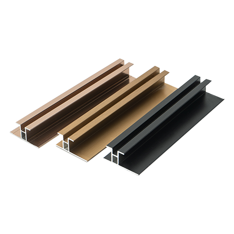 9厘木饰面金属装饰造型线条护墙板铝合金阴角阳角工字u型收边压条(有
