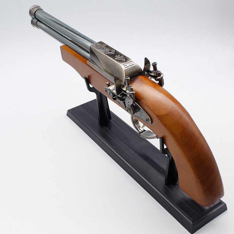 复古金属洋枪影视拍摄道具充气防风打火机家居摆件微电影道具摆件 e20