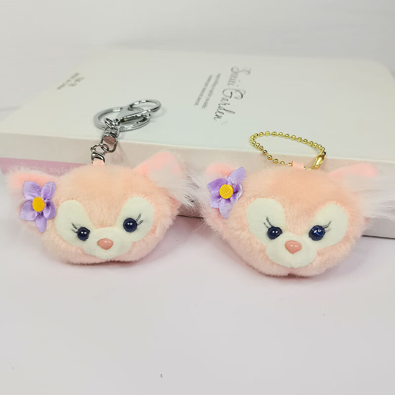 达菲星黛露兔子头服装配饰包包挂件发箍头箍发绳配件 新款熊头(带珠链