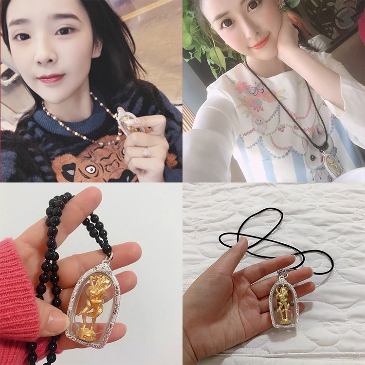 顶妃素素泰泰国佛牌阿赞苏斌金色九女崇迪掩面必打坤平佛拉胡金色九尾