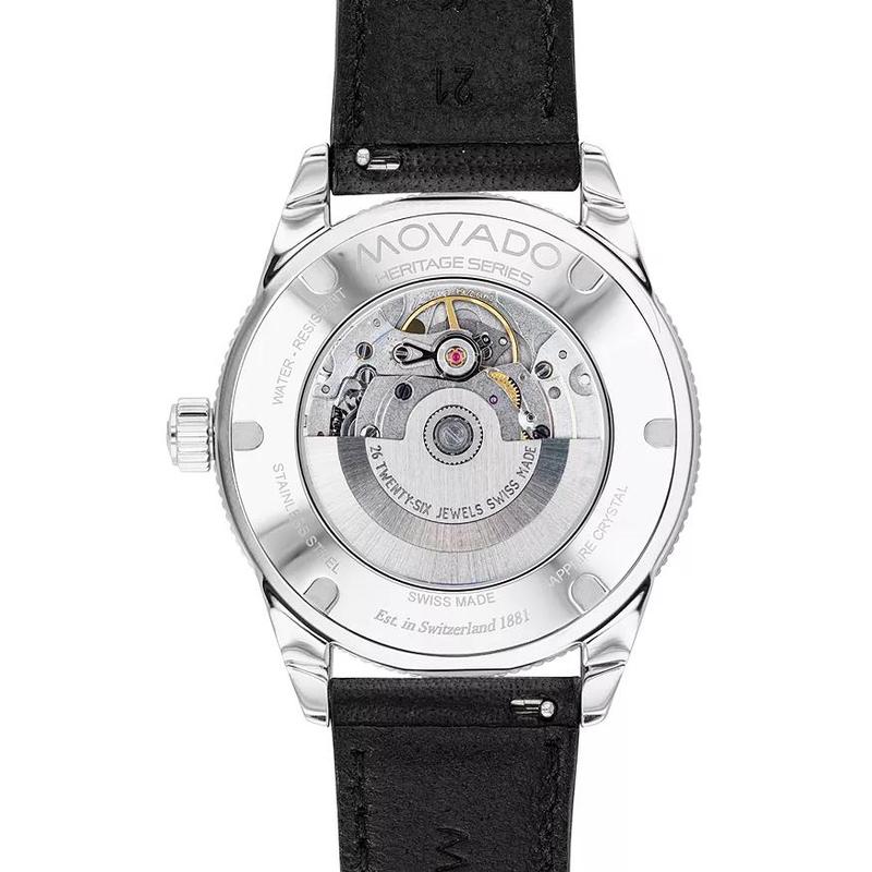 movado摩凡陀男表heritagecalendoplan系列黑盘夜光简约休闲商务运动