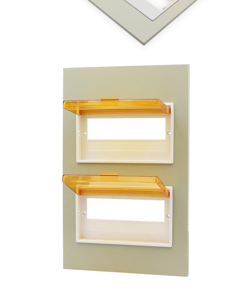 配电箱盖板回路空开面板强电布线终端箱大型盖子 6回路(大尺寸)【图片