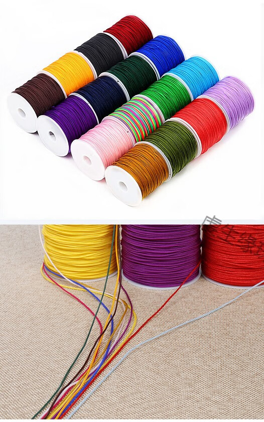 72号玉线手工编织线红绳diy编手链的绳子项链绳五彩线中国结线材72号