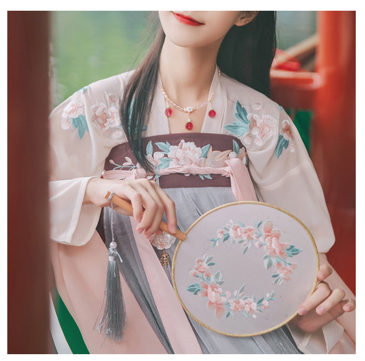 南糖三色九尾鲛汉服人泪汉服正版汉服女夏季仙气中国风古装若桃姬仙女