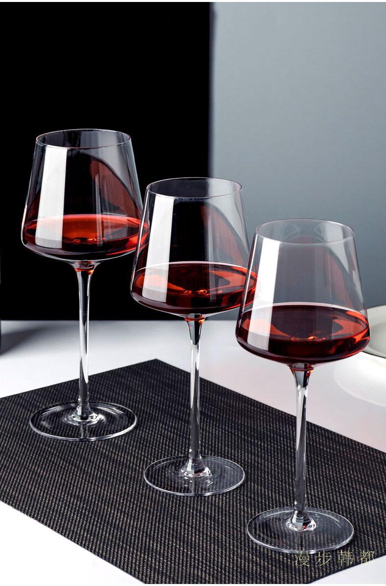 德国高端红酒杯套装家用高脚杯2个水晶杯玻璃葡萄酒杯高端 奢典水晶款