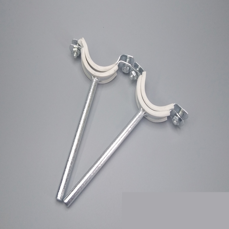 加长镀锌吊码铁码管箍管卡水管支架15cm长20 25 32 40 50-110 75mm