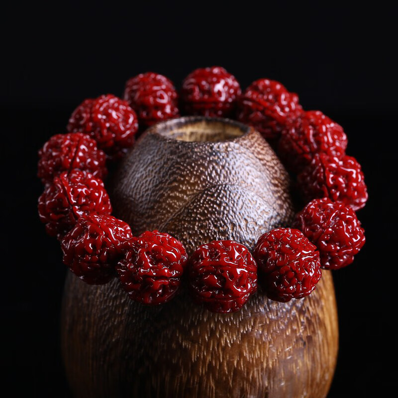 尼泊尔六瓣20mm金刚菩提机刷包浆手链大金刚菩提子文玩佛珠手串念珠男