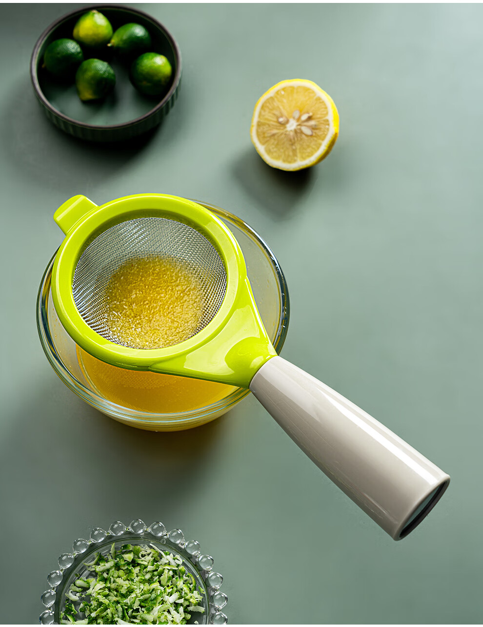 超细蔬菜豆浆果汁迷你鸡蛋漏勺筛子滤网厨房 过滤网筛【60目】【图片