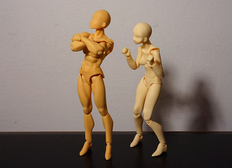 shf关节可动素体男女人体手办figma人偶美术绘画写生漫画模型 豪华版