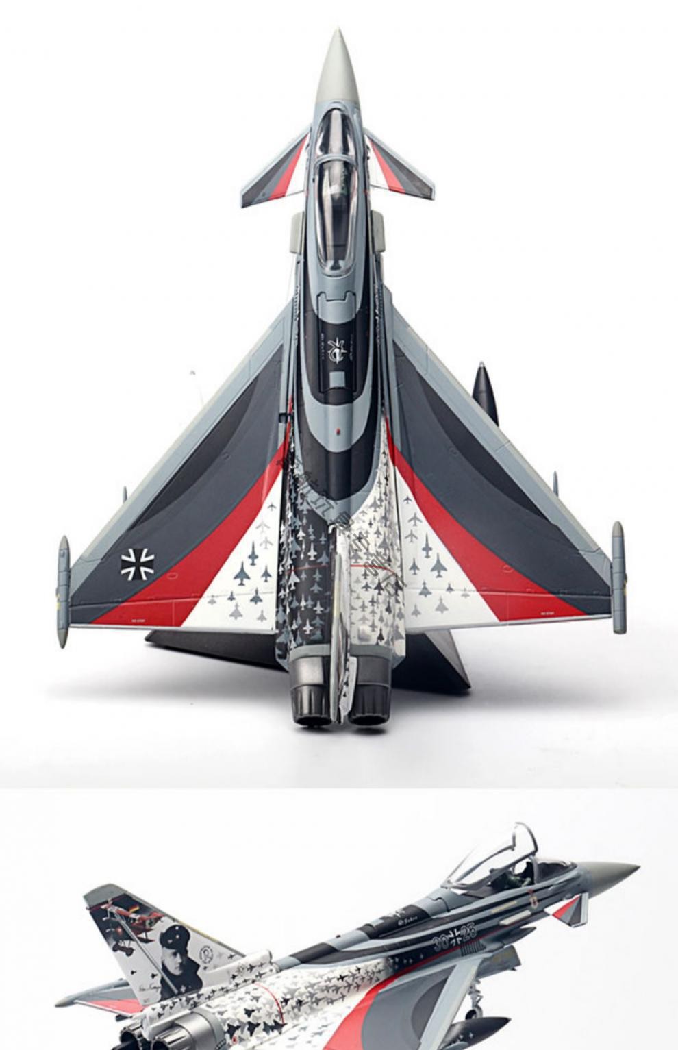 德国空军ef2000 台风欧洲战斗机红男爵合金模型1/72 580533 红男爵 ef