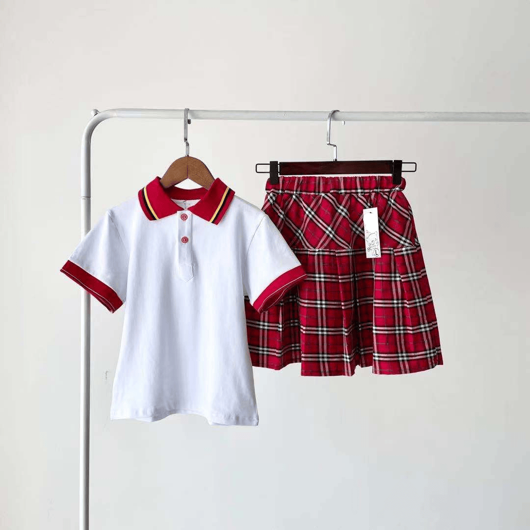 阅诗大连市沙河口区小学生夏季棉质校服上衣短裤短裙套装男女小学初中