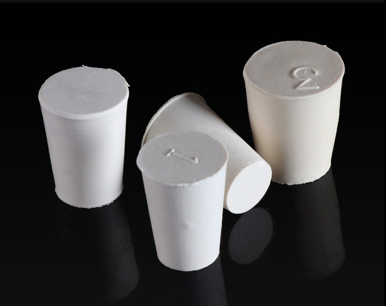 橡胶塞白色锥形密封塞三角烧瓶/试管/抽滤瓶/试剂瓶塞可打孔 4#橡胶塞