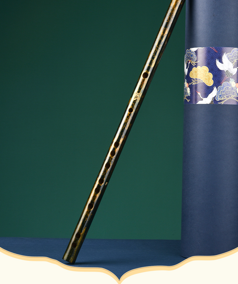 高档筠屹彩色大漆笛子专业演奏竹笛十大品牌高级乐器高端苦竹精品横笛