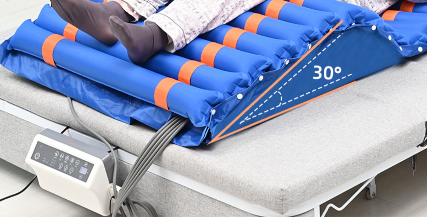 老人电动单人加宽防褥疮垫床垫 6a【起背 左翻身 右翻身 波动】【图片