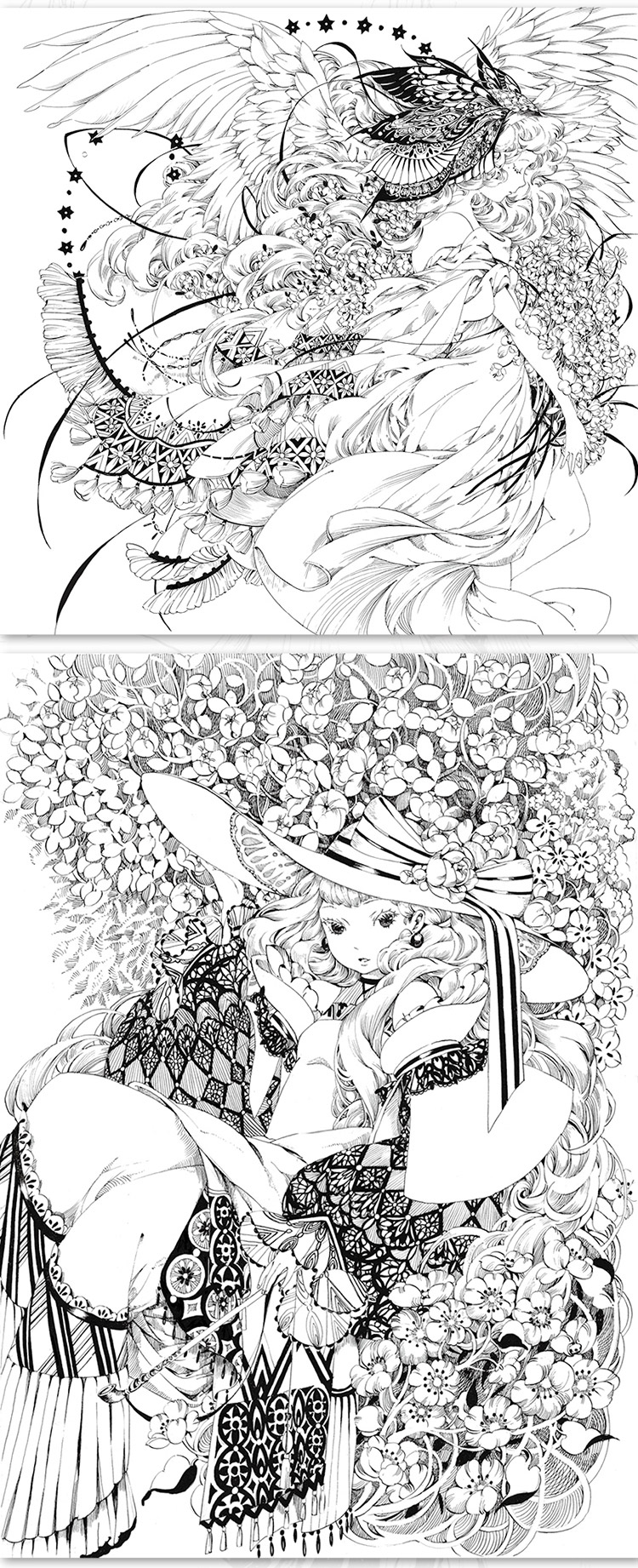 《线语集唯美线稿插画实例教程线稿书线稿画集线稿插画线稿从入门到