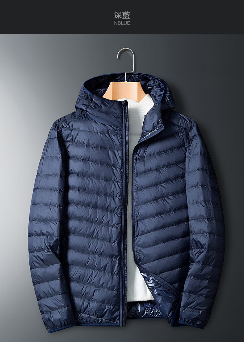 保罗polo男士羽绒服常规男款2022新款50绒时尚常规款简约休闲羽绒立领