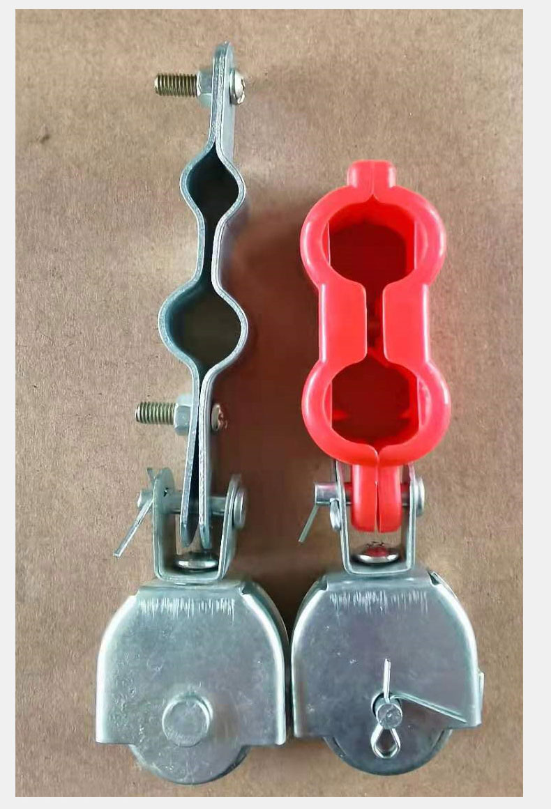 轴承吊钩滑轮吊环带双微型行车电缆吊线固定向钢丝绳大棚吊轮 吊线