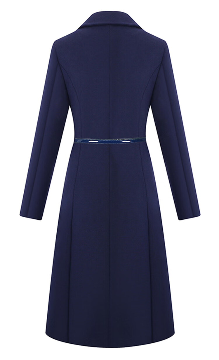 彤伊佳高级感职业毛呢大衣气质空姐制服羊毛呢子外套酒店前台案场客服