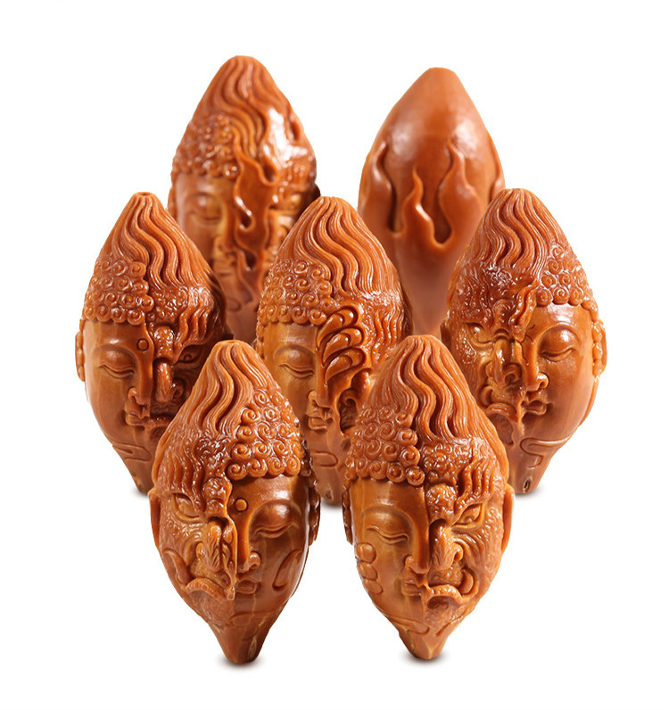 盘道佛魔一念之间橄榄核手串男苏工核雕手链纯手工雕刻大籽橄榄胡文玩