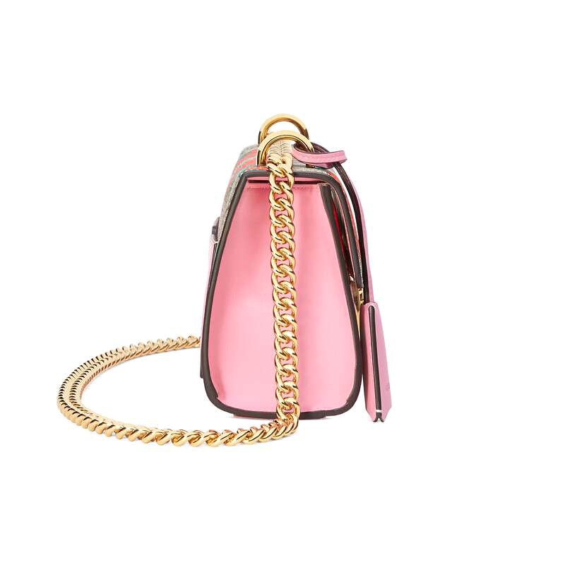 gucci古奇女士肩背包padlock系列gg草莓印花小号 礼物【图片 价格