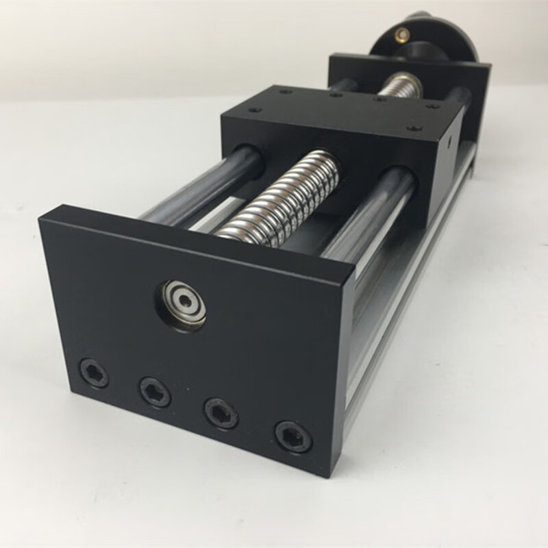 定制 福贝手动滑台手摇十字模组直线1605丝杆导轨铝型材工作台含手轮