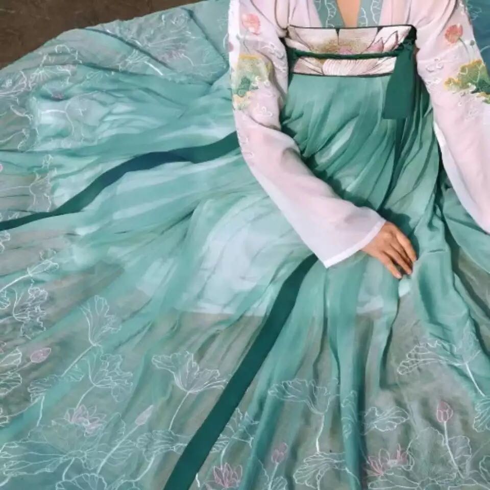 般若汉服齐胸襦裙女古装正版原创中国风秋冬古风学生六米摆 上襦 3米