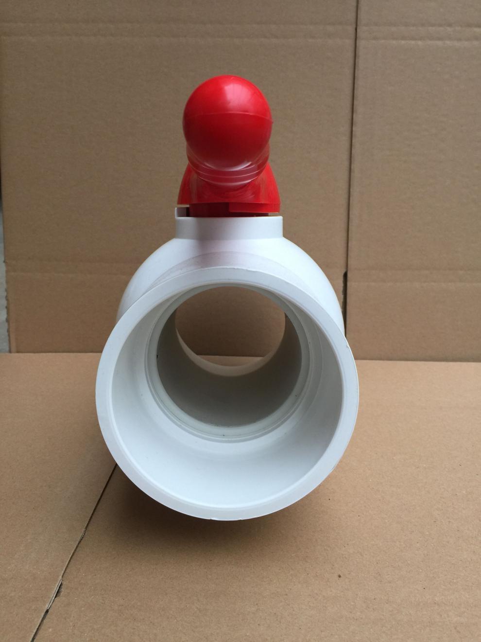塑料开关阀门pvc水管塑料球阀110mm球阀开关止水阀门4寸下水管排污管