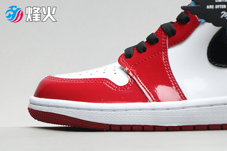 烽火体育 air jordan 1 aj1 乔1 红蓝 拼接 警灯 篮球鞋 ck5666 100
