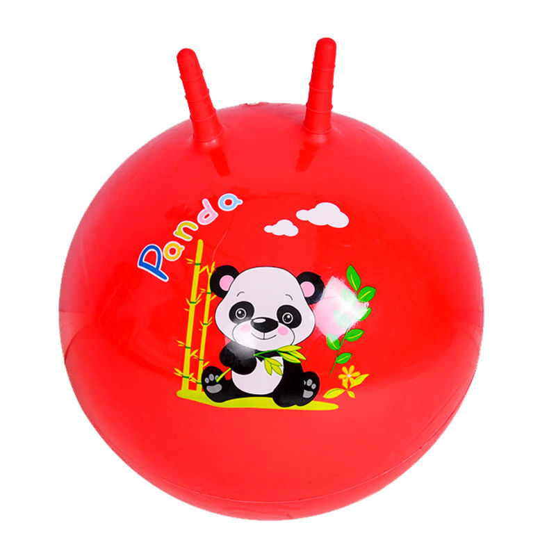 跳跳球儿童玩具男孩幼儿园宝宝羊角球女孩蹦蹦球小孩户外感统训练蓝色