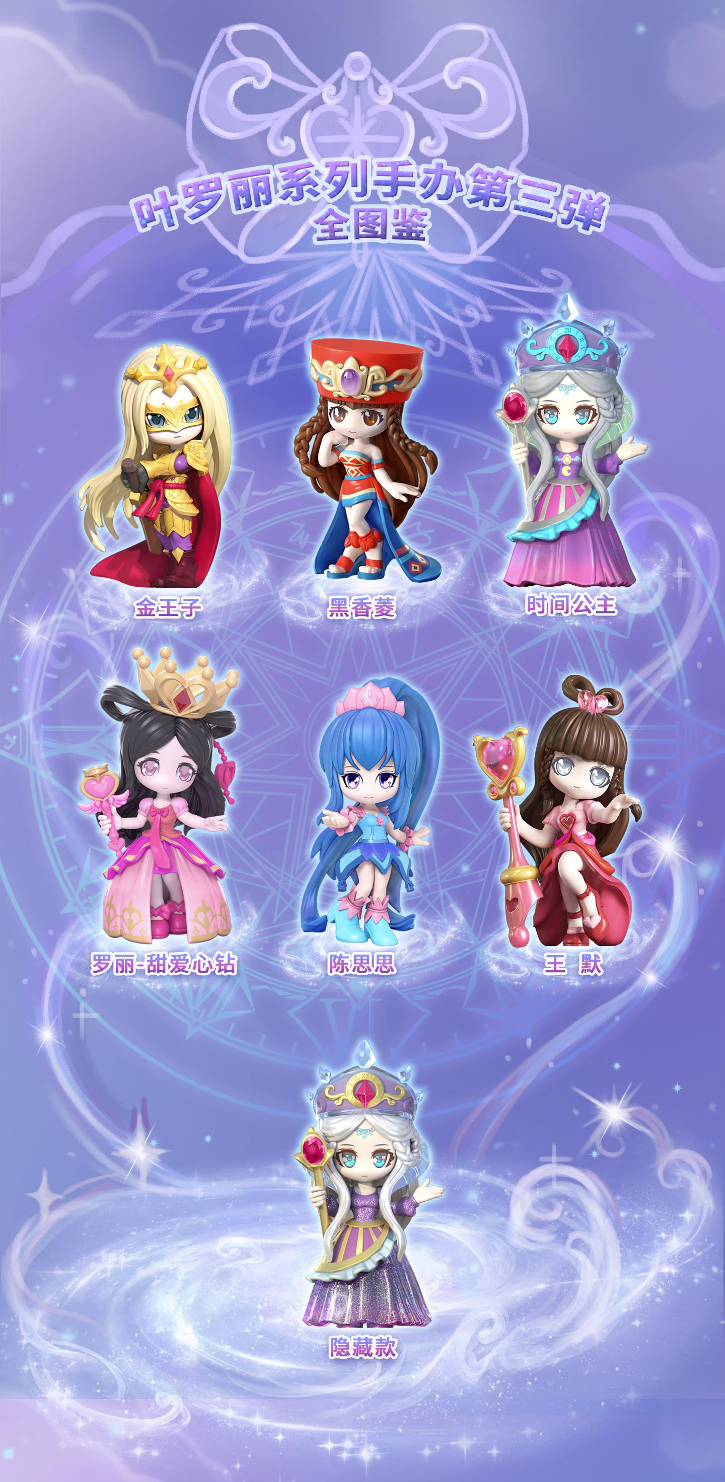 叶罗丽盲盒第三弹玩偶系列潮玩女孩儿童可爱生日礼物桌面摆件 单个