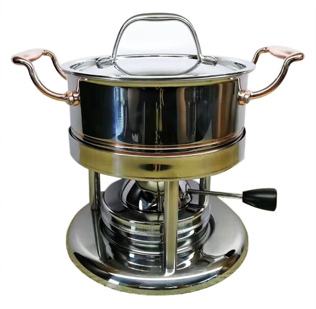 瑞士进口小火锅 瑞士瓦氏炉充气瓦斯炉式单人小火锅炉一人一锅自助商