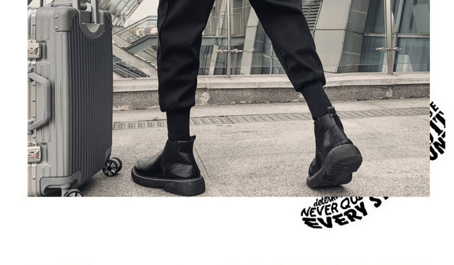 定将秋冬配马丁靴子风衣穿的靴裤男搭配马丁靴的裤子男裤百搭束脚休闲