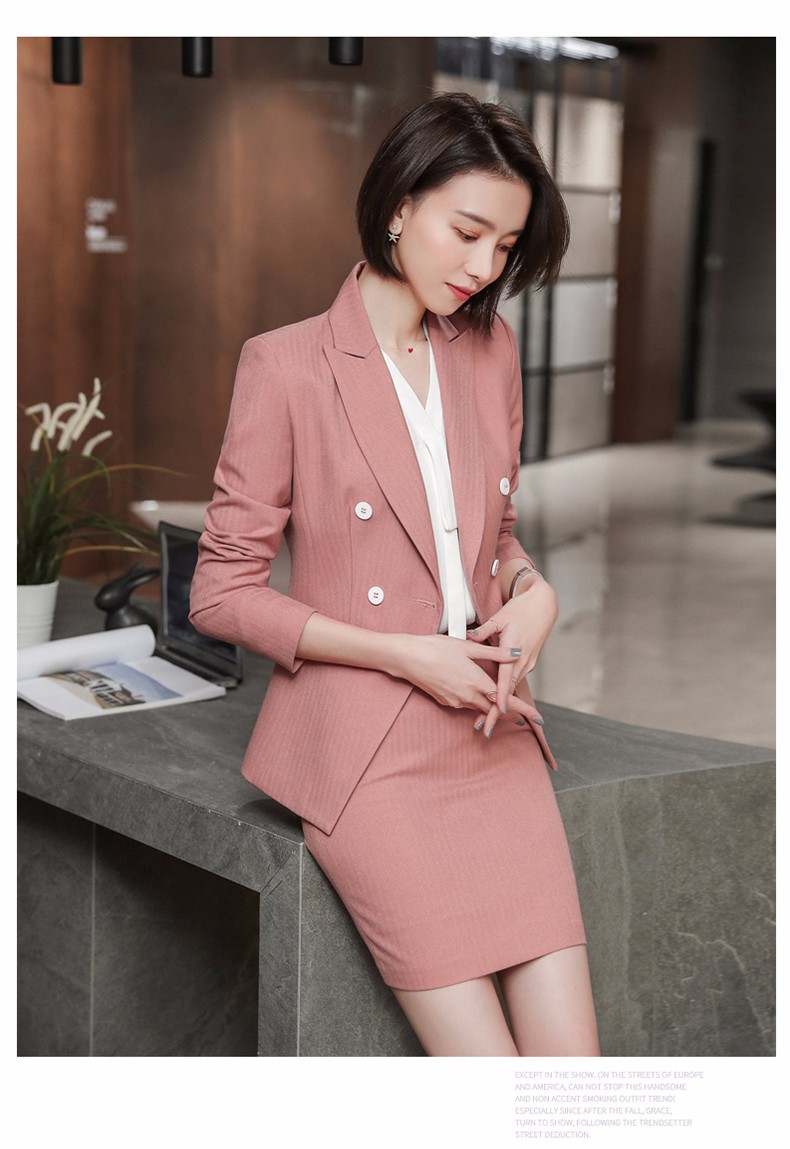 名流都会职业小西装女装套装气质面试ol女士正装商务工作服 蓝色西装