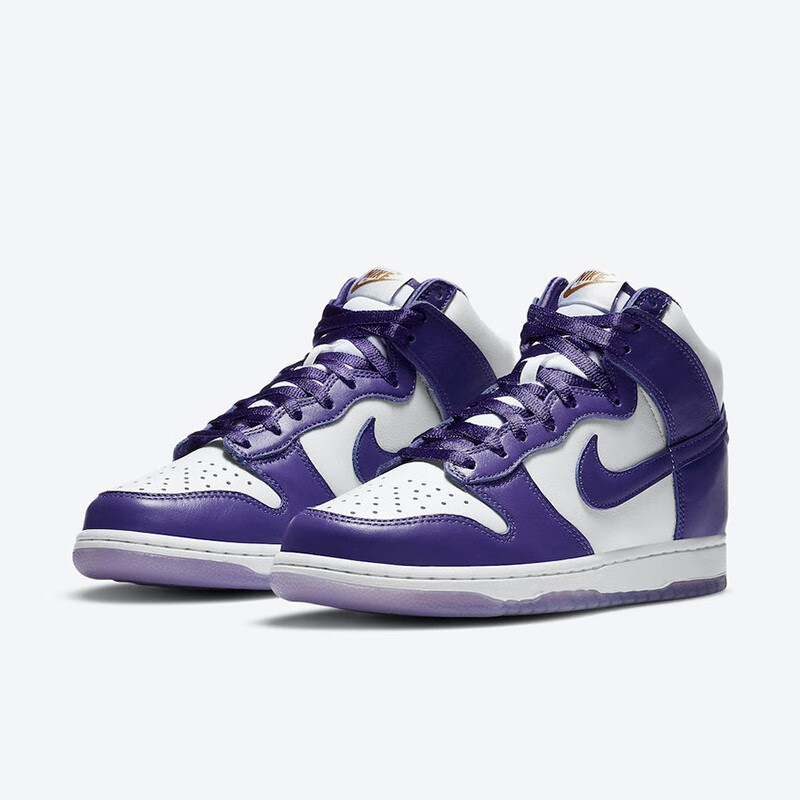 耐克nike女鞋dunk high varsity purple白紫 高帮 休闲板鞋 dc5382