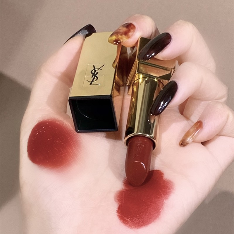【官方直销】七夕礼物ysl圣罗兰方管口红小样1966暖棕红大牌专柜正品